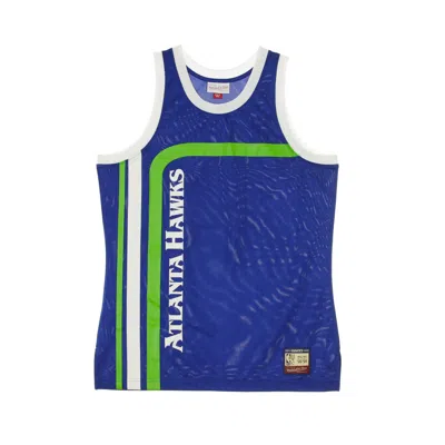 Mitchell & Ness Men's Basketball Vest Nba Team Heritage Tank 1970-98 Atlhaw In Blue