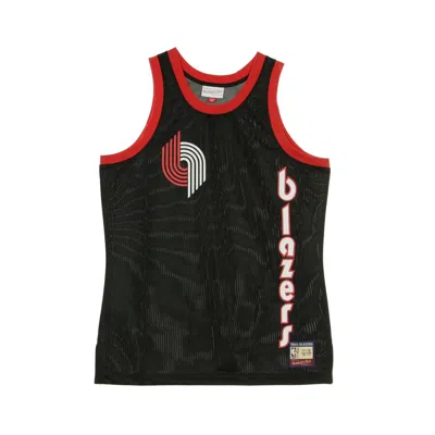 Mitchell & Ness Men's Basketball Vest Nba Team Heritage Tank 1971-77 Porbla In Black