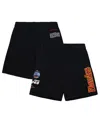 Mitchell & Ness Men's Black Atlanta Hawks Team Origins Fleece Shorts In Black