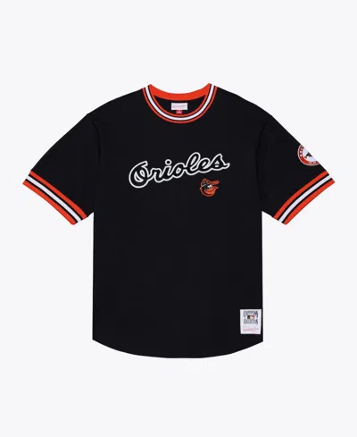 Mitchell & Ness Men's Black Baltimore Orioles Wild Pitch Ringer T-shirt