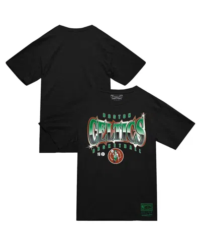 Mitchell & Ness Black Boston Celtics Worldwide Collection Glow Up T-shirt