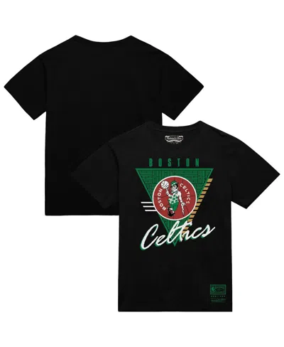 Mitchell & Ness Black Boston Celtics Worldwide Collection Tri-logo T-shirt