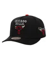 Mitchell & Ness Men's Black Chicago Bulls Core Pro Pinch Adjustable Hat