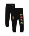Mitchell & Ness Men's Black Chicago Bulls Slap Sticker Sweatpants In Black