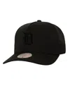 Mitchell & Ness Black New York Mets Perfect Icon Pro Pinch Snapback Hat In Black