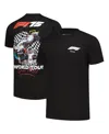 Mitchell & Ness Men's Black F1 World Tour Men's T-shirt In Black
