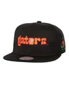 Mitchell & Ness Men's Black Florida Gators Triple Play Snapback Hat In Black