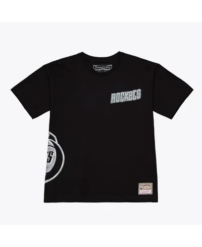 Mitchell & Ness Black Houston Rockets Chrome Heritage T-shirt