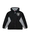 Mitchell & Ness Men's Black Las Vegas Raiders Playmaker Full-zip Windbreaker Jacket In Black