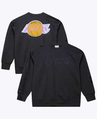 Mitchell & Ness Men's Black Los Angeles Lakers Phantom Fleece Sweatshirt