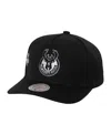 Mitchell & Ness Men's Black Milwaukee Bucks Born To Win Pro Crown Adjustable Hat In Black