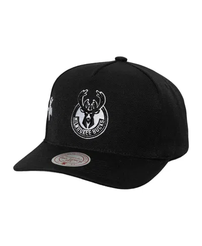 Mitchell & Ness Men's Black Milwaukee Bucks Born To Win Pro Crown Adjustable Hat