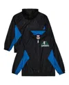 Mitchell & Ness Men's Black Minnesota Timberwolves Playmaker Full-zip Windbreaker Jacket In Black