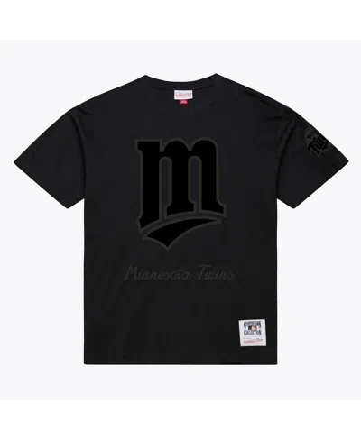 Mitchell & Ness Men's Black Minnesota Twins Cooperstown Collection Phantom T-shirt