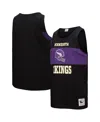 Mitchell & Ness Men's Black Minnesota Vikings Retro Color Block Tank Top In Black