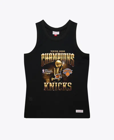 Mitchell & Ness Men's Black New York Knicks 2026 Nba Finals Champions Mesh Tank Top