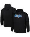 Mitchell & Ness Men's Black Orlando Magic Hardwood Classics Big Tall Pullover Hoodie In Black
