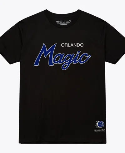 Mitchell & Ness Men's Black Orlando Magic Wordmark T-shirt