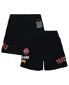 Mitchell & Ness Men's Black Phoenix Suns Team Origins Fleece Shorts In Black