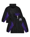 Mitchell & Ness Men's Black Sacramento Kings Playmaker Full-zip Windbreaker Jacket In Black