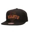 Mitchell & Ness Men's Black San Francisco Giants Double Up Snapback Hat In Black