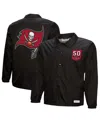 Mitchell & Ness Black Tampa Bay Buccaneers 50th Season Full-snap Coaches Jacket