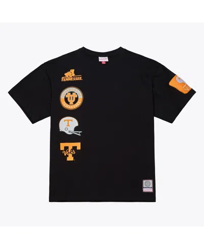 Mitchell & Ness Black Tennessee Volunteers Double Clutch Premium T-shirt In Multi