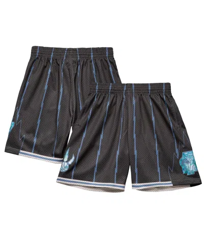 Mitchell & Ness Men's Black Toronto Raptors 1998-99 Hardwood Classics Tie-dye Swingman Shorts