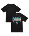 Mitchell & Ness Men's Black Vancouver Grizzlies Worldwide Collection Glow Up T-shirt In Black