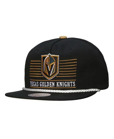 Mitchell & Ness Men's Black Vegas Golden Knights Ascend Deadstock Snapback Hat