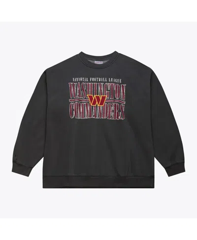 Mitchell & Ness Men's Black Washington Commanders Downtown Collection Fleece Sweatshirt In Gray