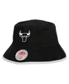Mitchell & Ness Men's Black/red Chicago Bulls Flip It Reversible Bucket Hat In Black
