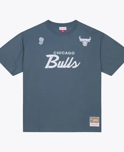 Mitchell & Ness Men's Blue Chicago Bulls Thunderstorm T-shirt