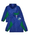 Mitchell & Ness Men's Blue Dallas Mavericks Playmaker Full-zip Windbreaker Jacket In Blue