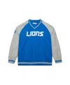 Mitchell & Ness Men's Blue Detroit Lions Raglan Jacket In Blue