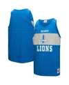 Mitchell & Ness Men's Blue Detroit Lions Retro Color Block Tank Top In Blue
