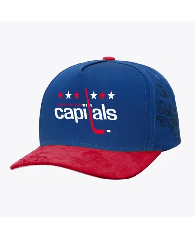 Mitchell & Ness Men's Blue/red Washington Capitals May Flowers Pro Crown Adjustable Hat In Multi