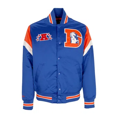Mitchell & Ness Men's Bomber Jacket Nfl Heavyweight Satin Jacket Denbro Original Team Colors