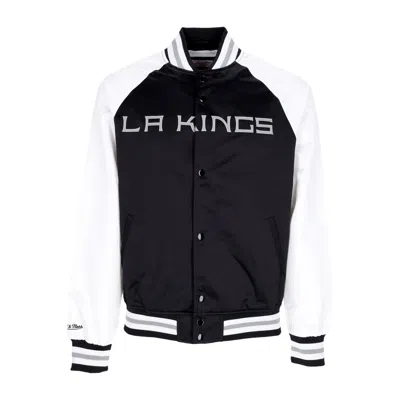 Mitchell & Ness Men's Bomber Jacket Nhl Primetime Lw Satin Jacket Loskin Black