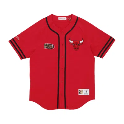 Mitchell & Ness Men's Button Jacket Nba Fashion Cotton Button Front Vintage Logo Chibul Original Team Colors
