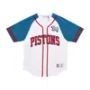 Mitchell & Ness Men's Button Jacket Nba Practice Day Button Front Jersey Hardwood Classics Detpis In White