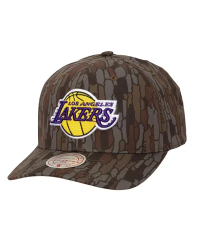 Mitchell & Ness Men's Camo Los Angeles Lakers Hidden Pro-crown Adjustable Hat In Brown