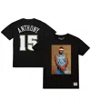 Mitchell & Ness Men's Carmelo Anthony Black Denver Nuggets Rookie Photo Name Number T-shirt In Black
