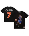 Mitchell & Ness Men's Carmelo Anthony Black New York Knicks Ultimate Player Name Number T-shirt In Black