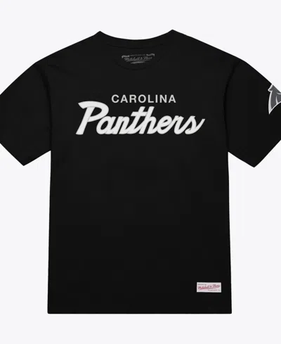Mitchell & Ness Men's Carolina Panthers Head Coach Classic Screen-print T-shirt In Black