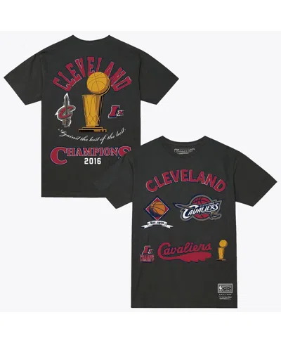 Mitchell & Ness Men's Charcoal Cleveland Cavaliers Hardwood Classics Legacy Defined T-shirt In Black