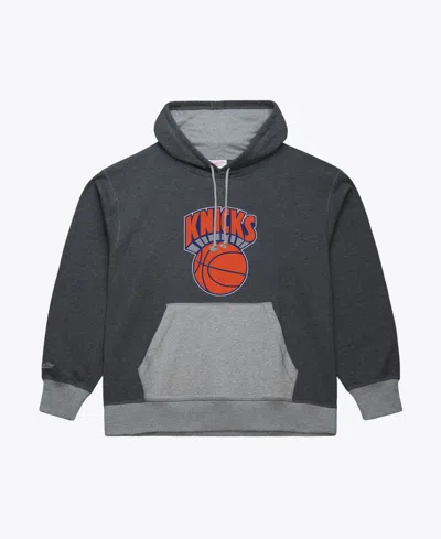 Mitchell & Ness Men's Charcoal New York Knicks Legacy Vintage Fleece Hoodie In Black