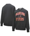Mitchell & Ness Men's Charcoal Philadelphia Flyers Playoff Win Fleece Pullover Sweatshirt In Gray