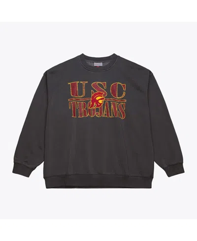 Mitchell & Ness Men's Charcoal Usc Trojans Downtown Fleece Sweatshirt In Gray