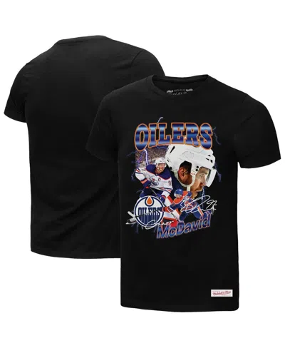 Mitchell & Ness Men's Connor Mcdavid Black Edmonton Oilers 2.0 Player Graphic T-shirt